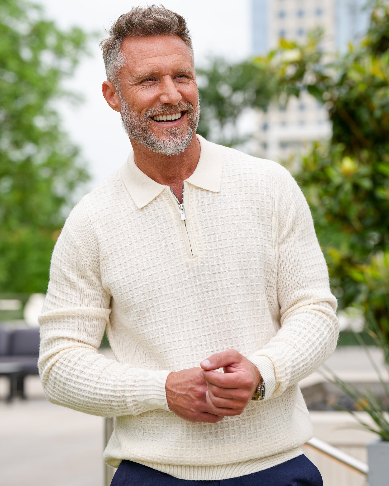 Belmont Wool Zip Polo