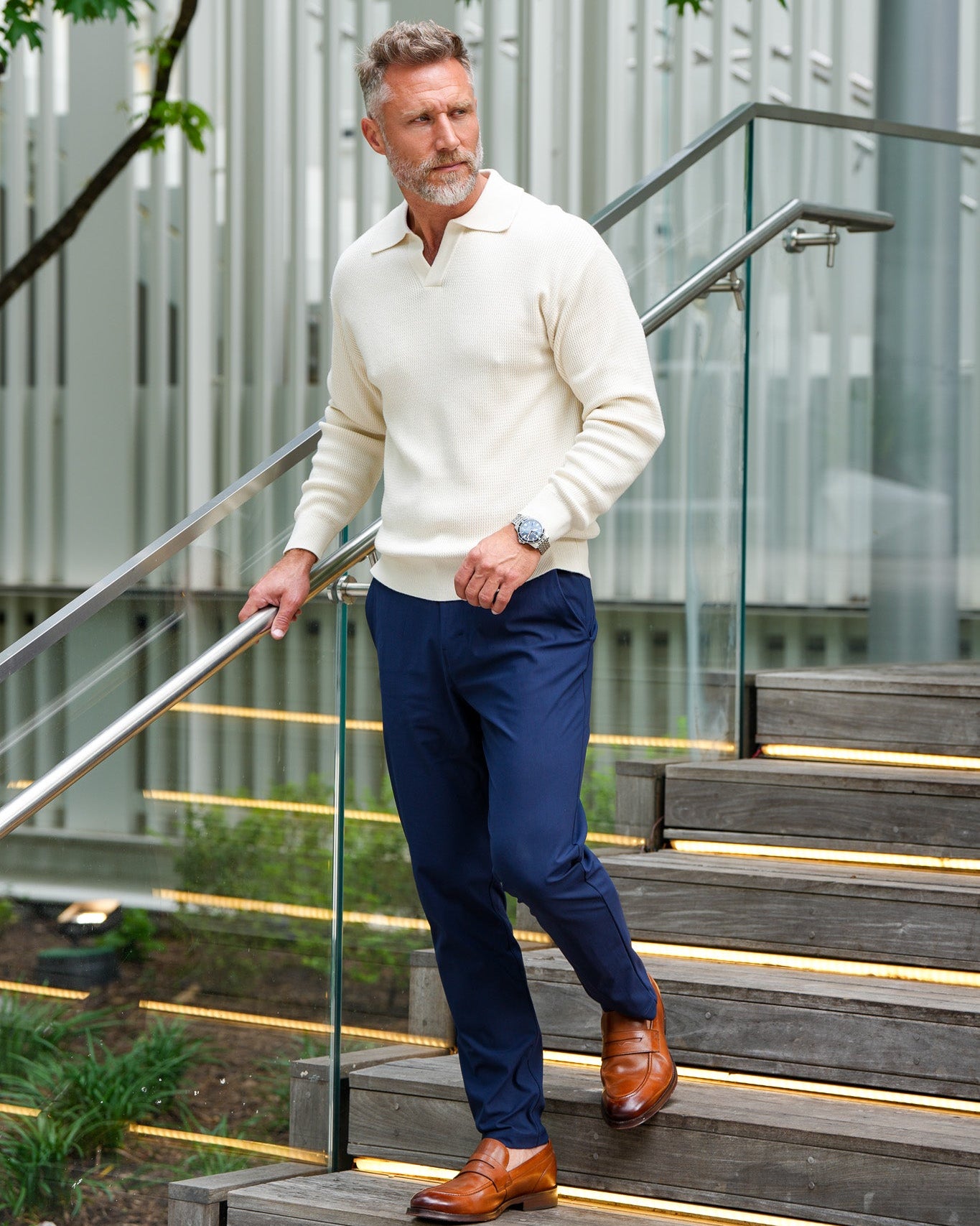 Riviera Knit Johnny Polo