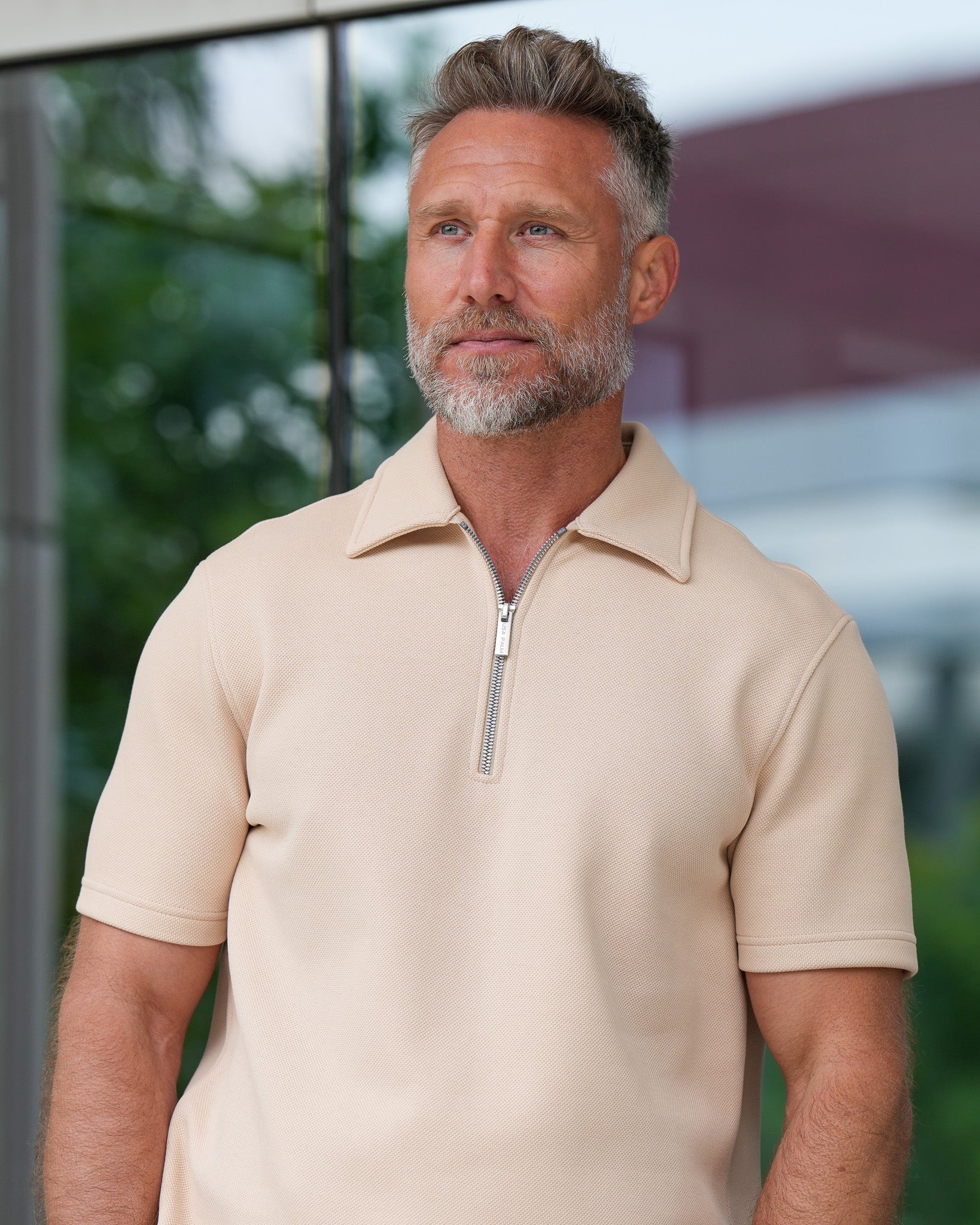Crown Pique Zip Polo