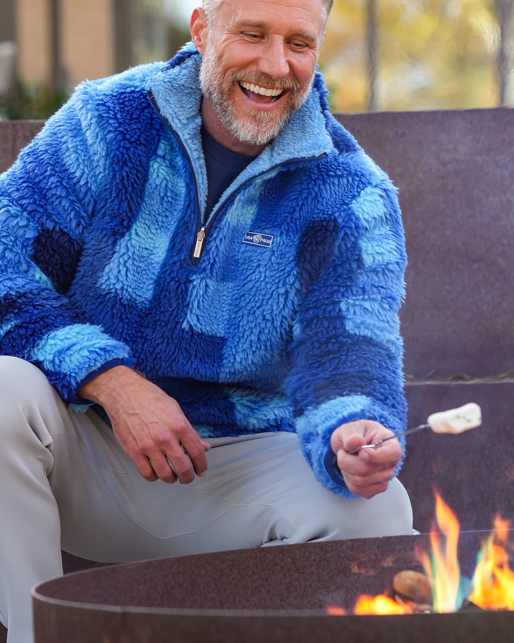 Jacquard Double Sherpa 1/4 Zip