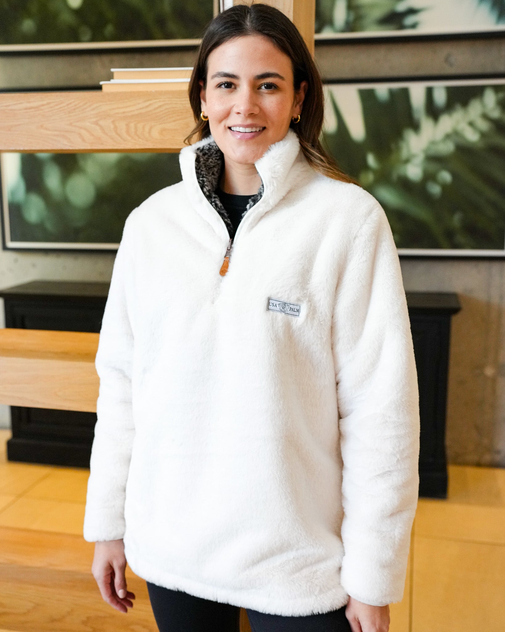 Reversible Double Sherpa 1/4 Zip