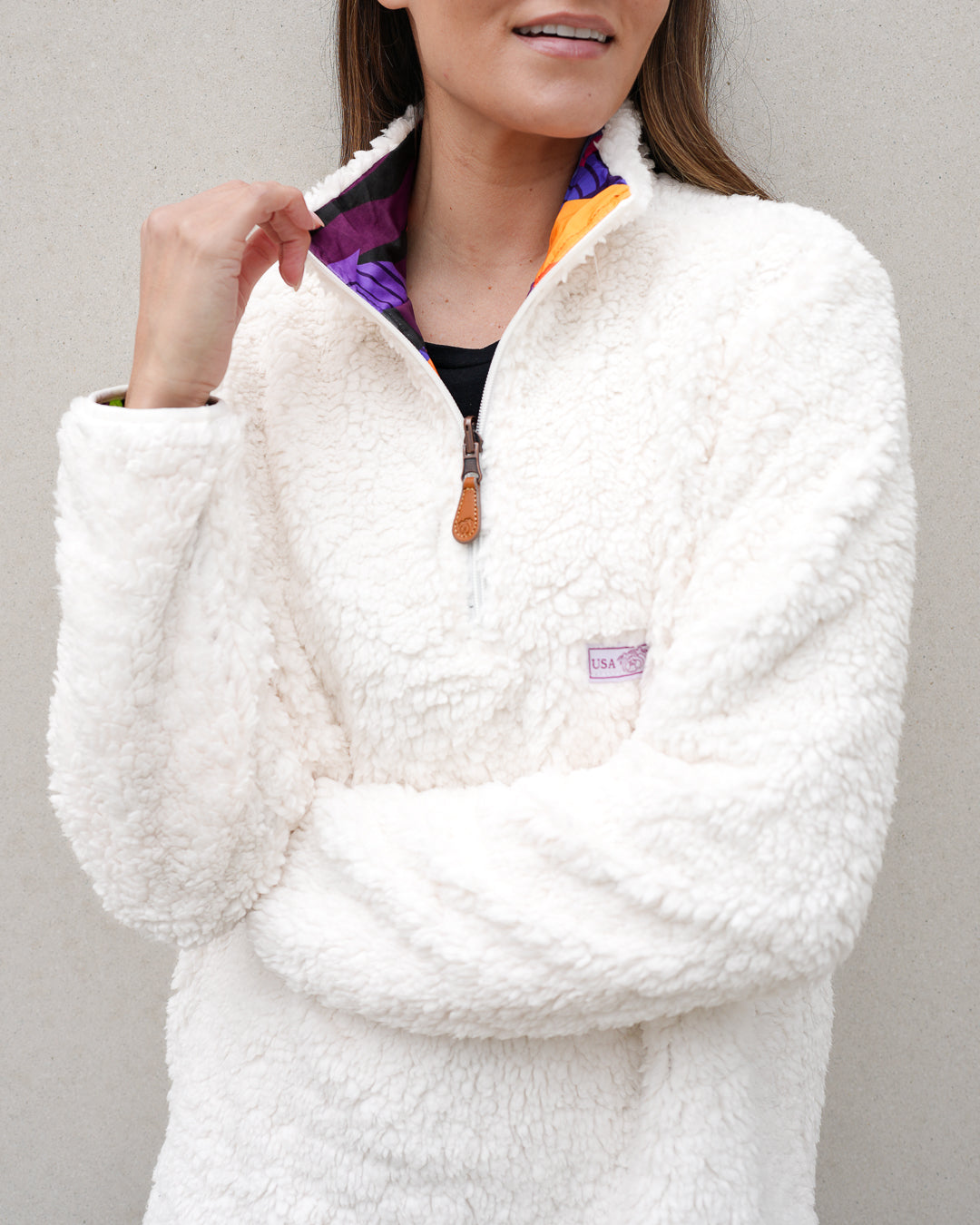 Reversible Sherpa 1/4 Zip - Sale