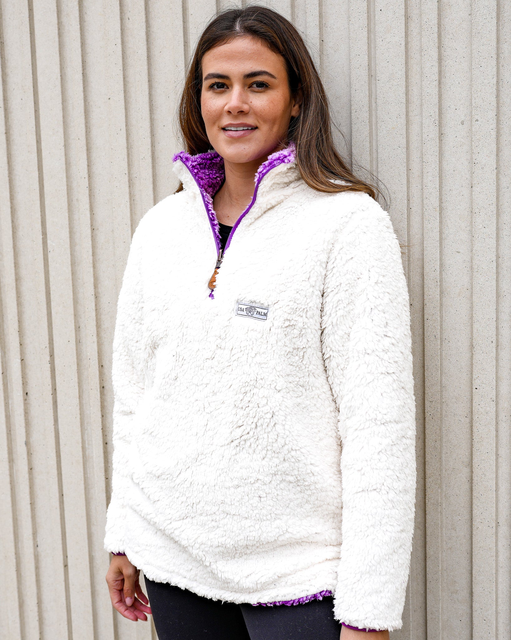 Reversible Double Sherpa 1/4 Zip