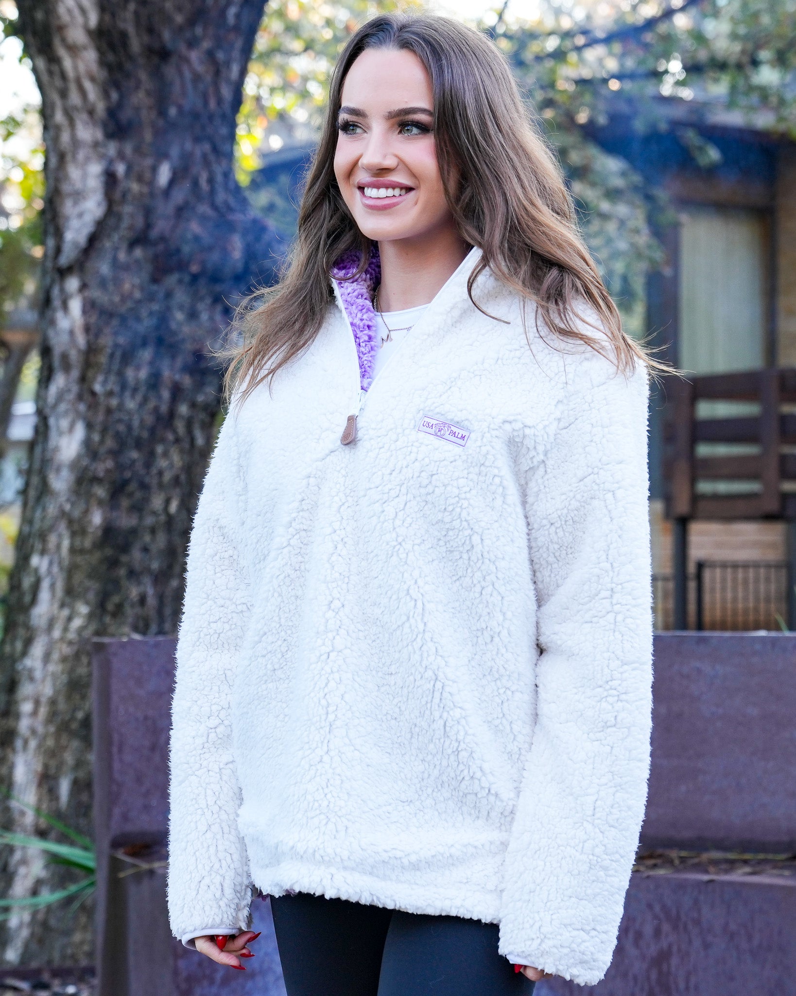 Reversible Double Sherpa 1/4 Zip