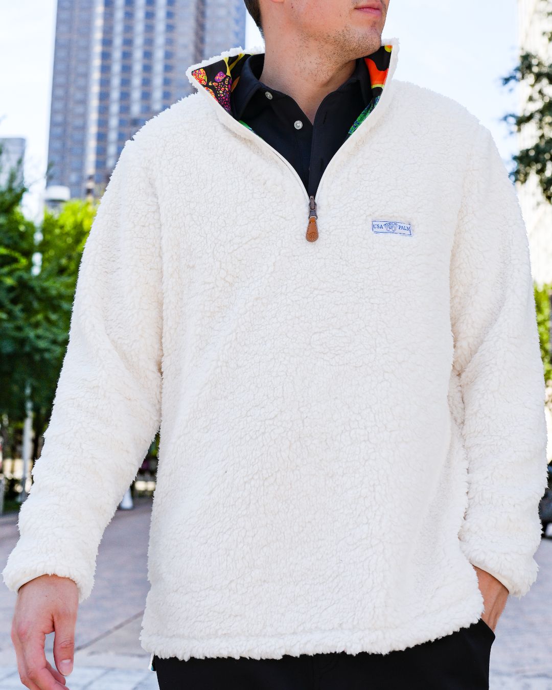 Reversible Sherpa 1/4 Zip - Sale