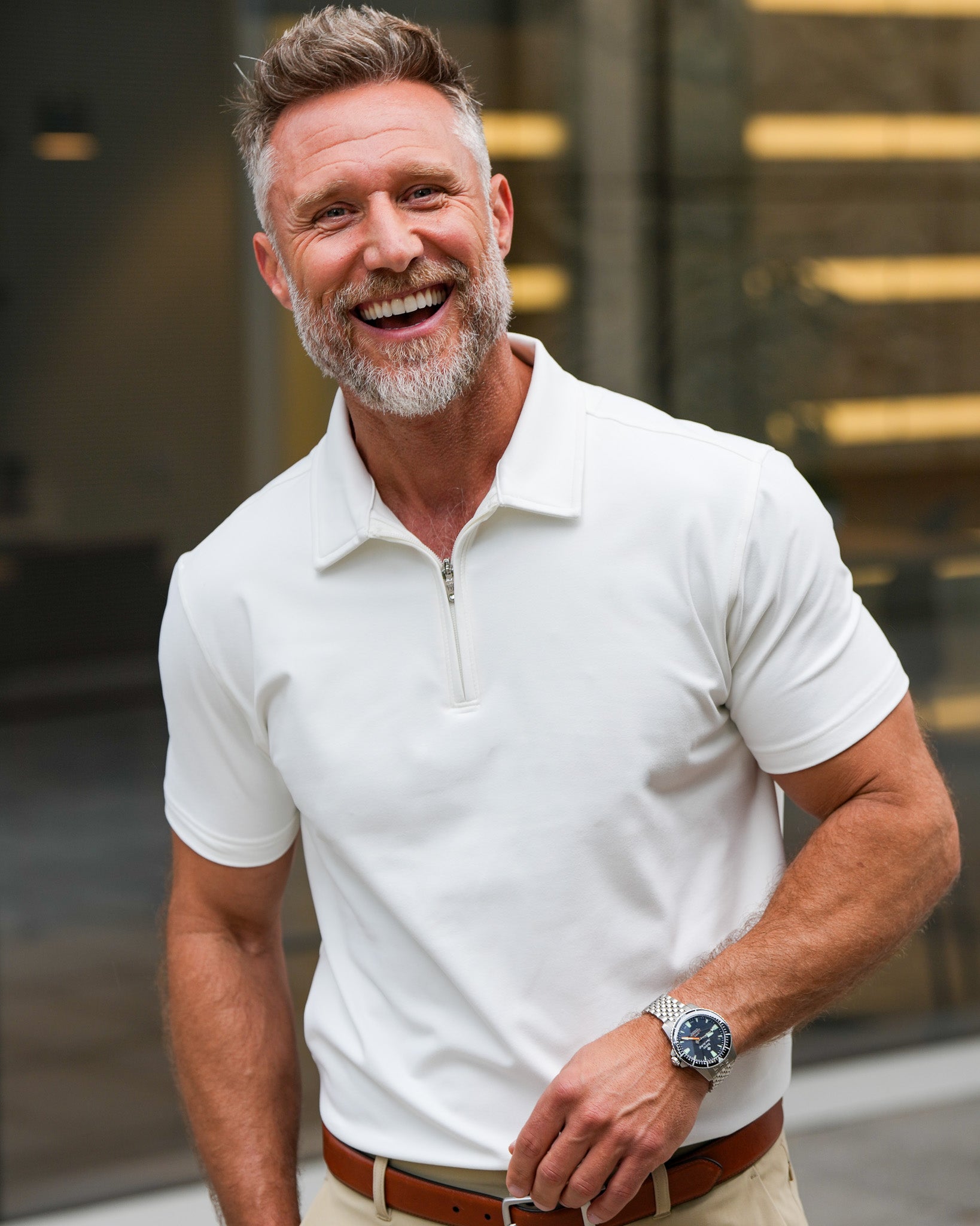 Luxe Zip Polo