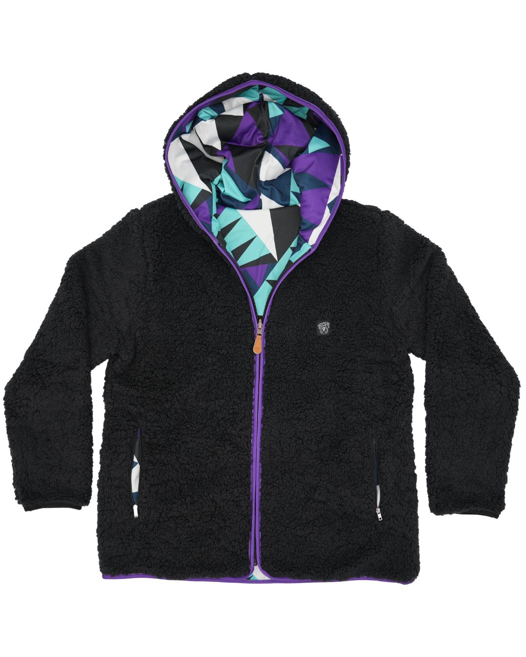 Reversible Sherpa Full Zip Hoodie