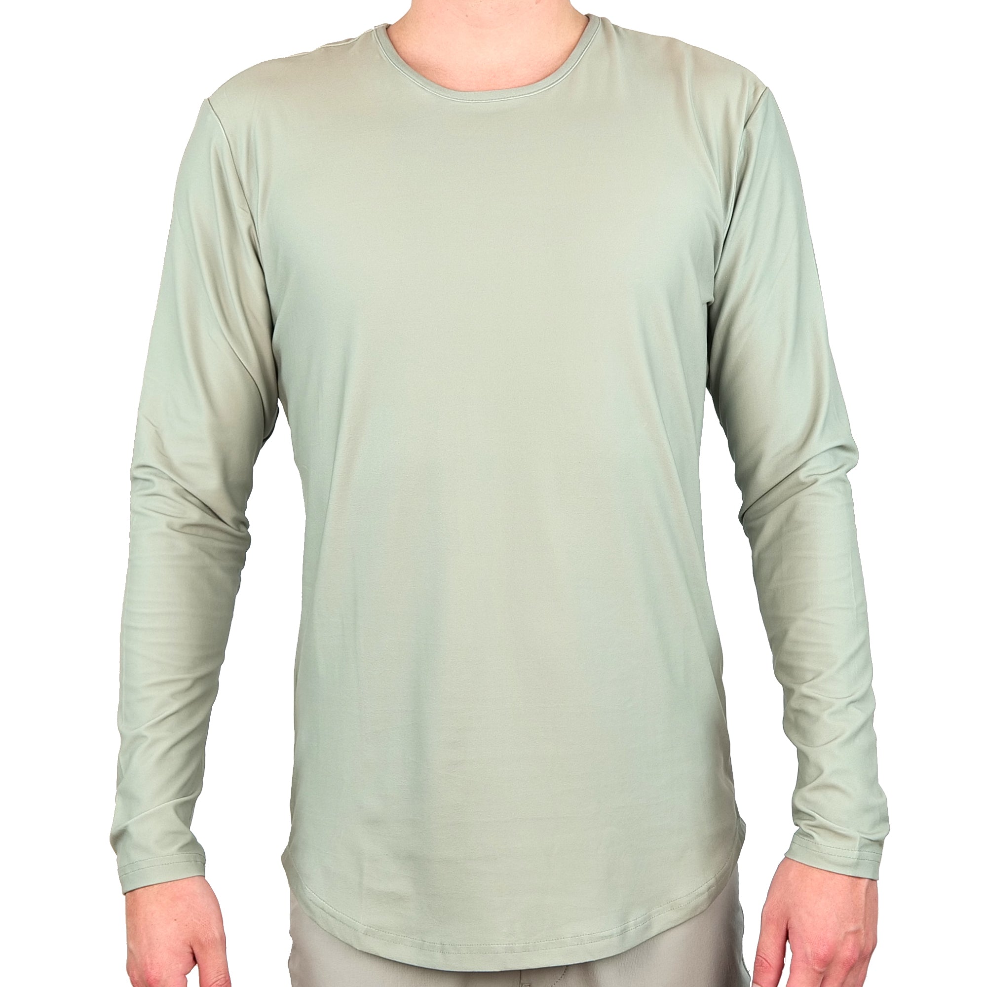 Premium Crew Curve Hem Long Sleeve