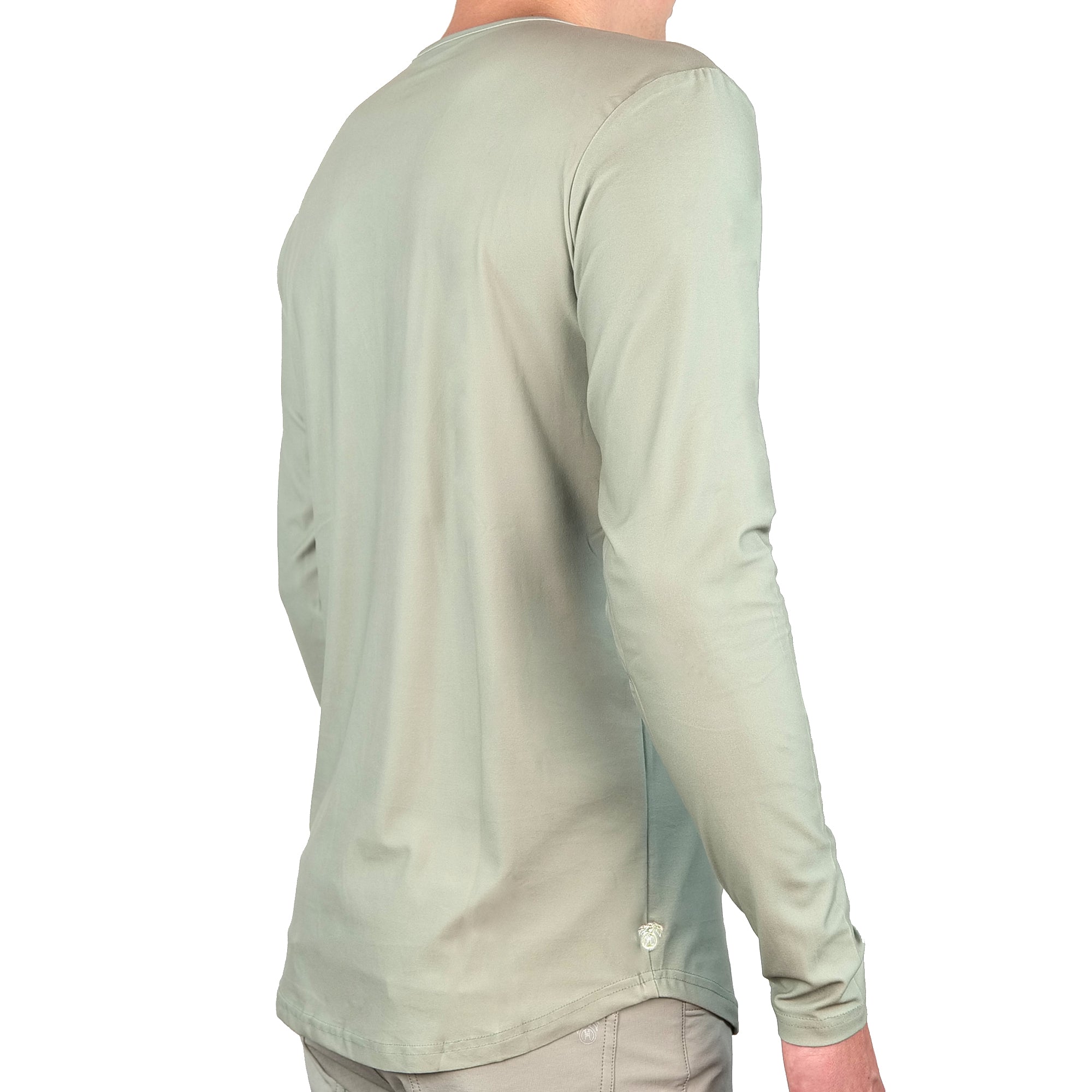 Premium Crew Curve Hem Long Sleeve