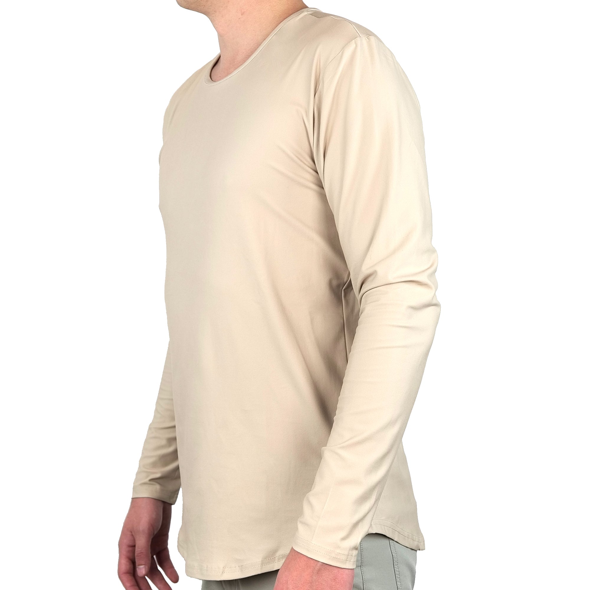 Premium Crew Curve Hem Long Sleeve