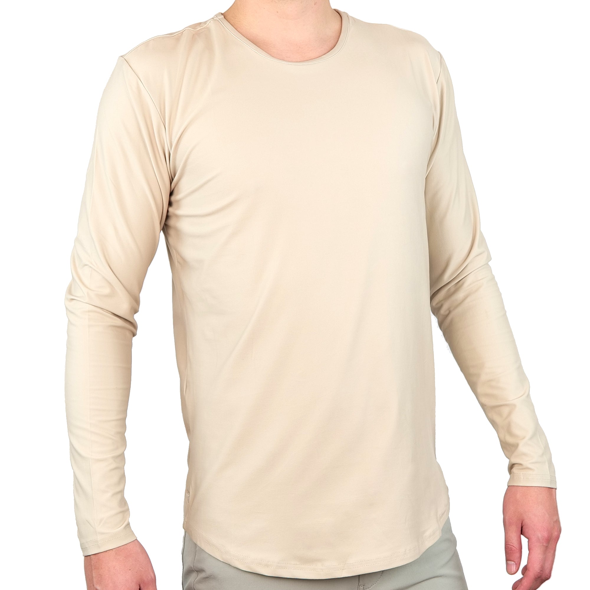 Premium Crew Curve Hem Long Sleeve