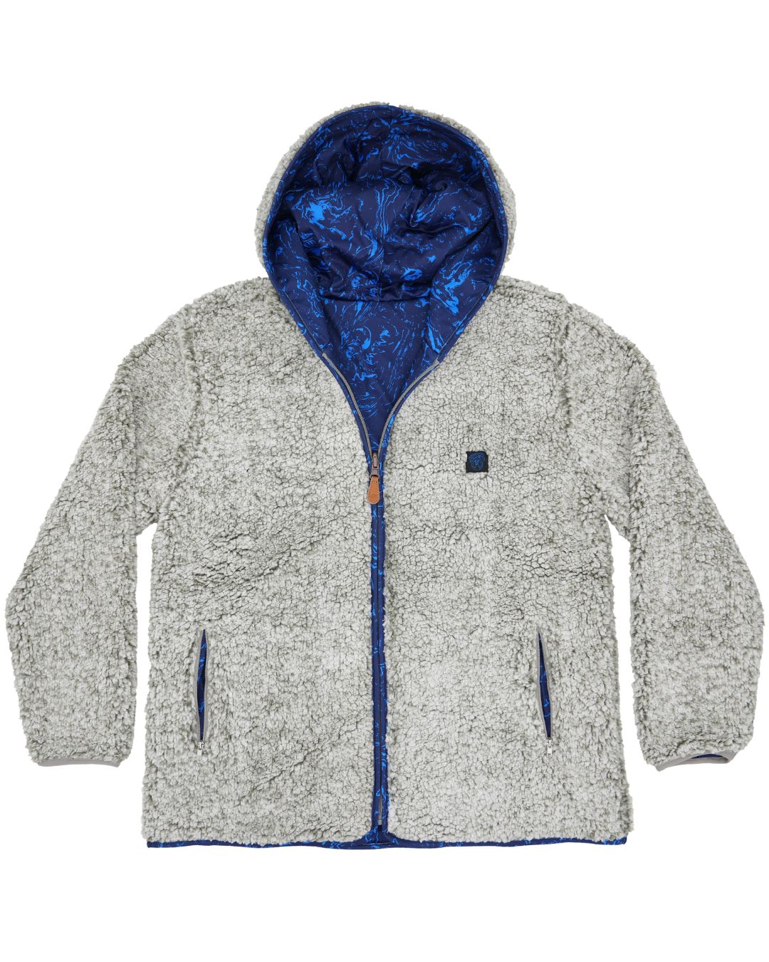 Reversible Sherpa Full Zip Hoodie