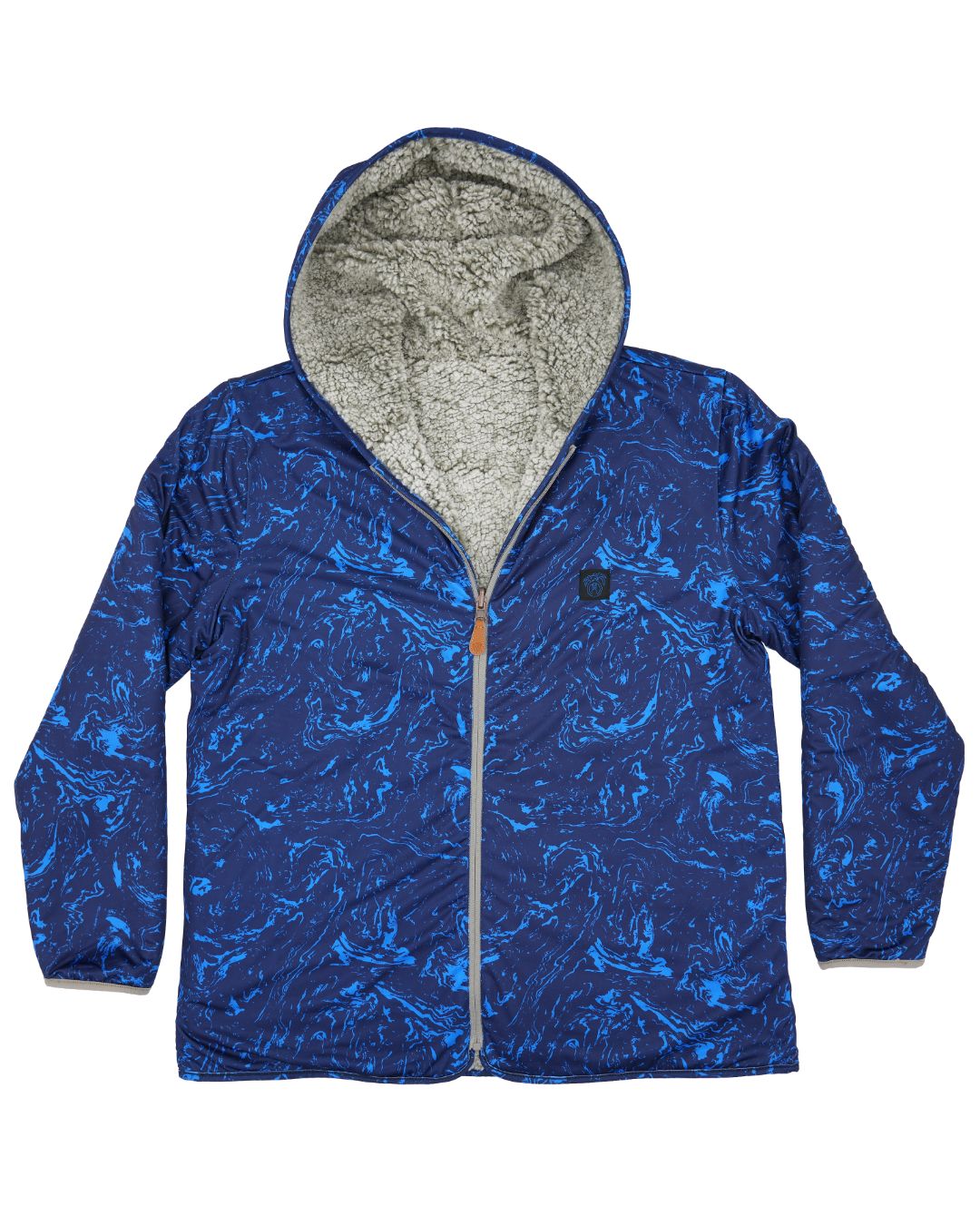 Reversible Sherpa Full Zip Hoodie
