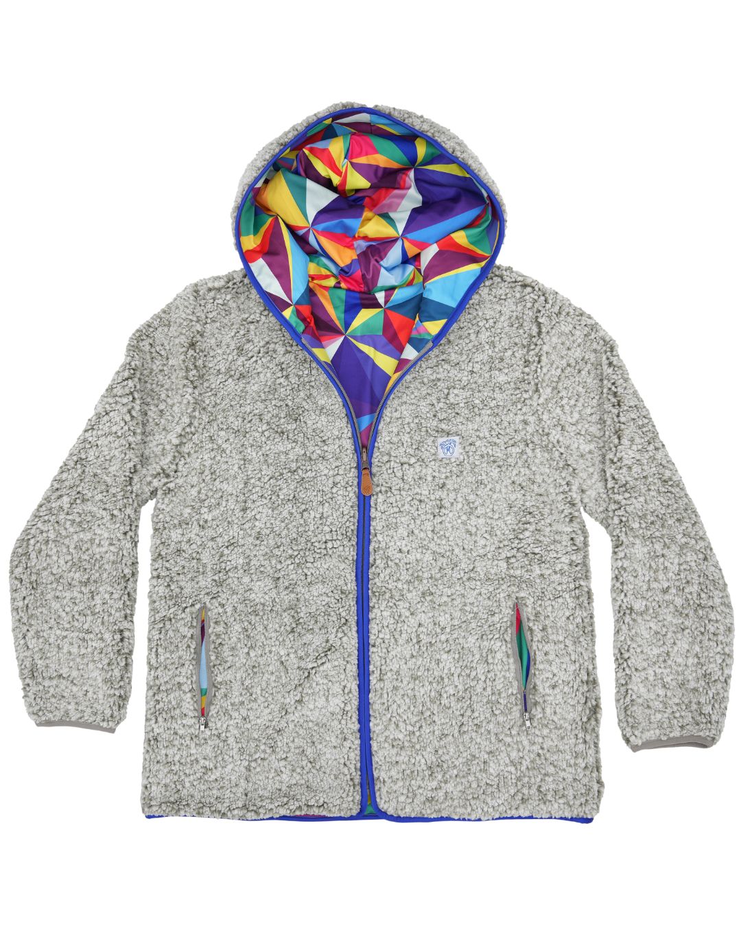 Reversible Sherpa Full Zip Hoodie