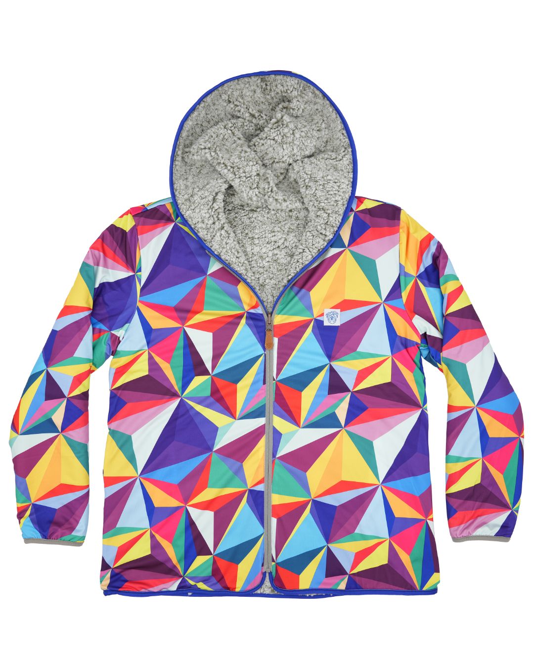 Reversible Sherpa Full Zip Hoodie