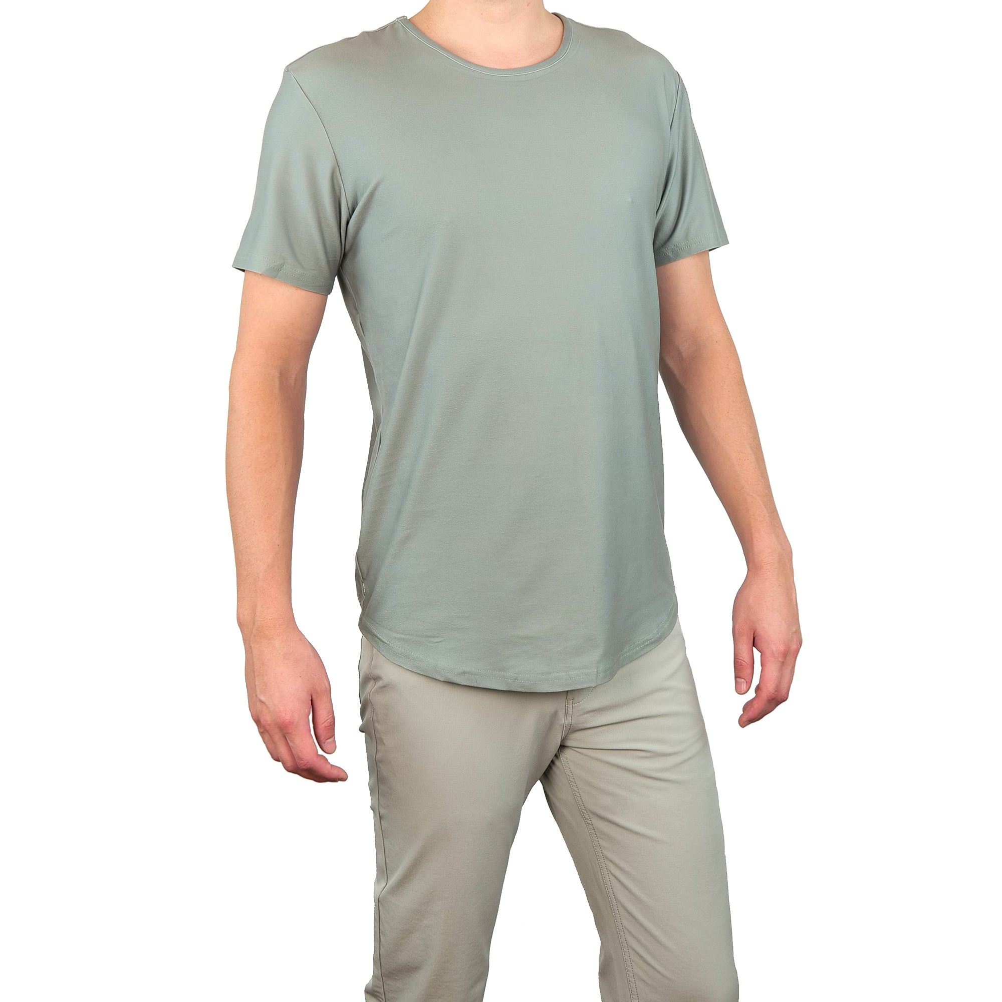 Premium Crew Curve Hem Short Sleeve