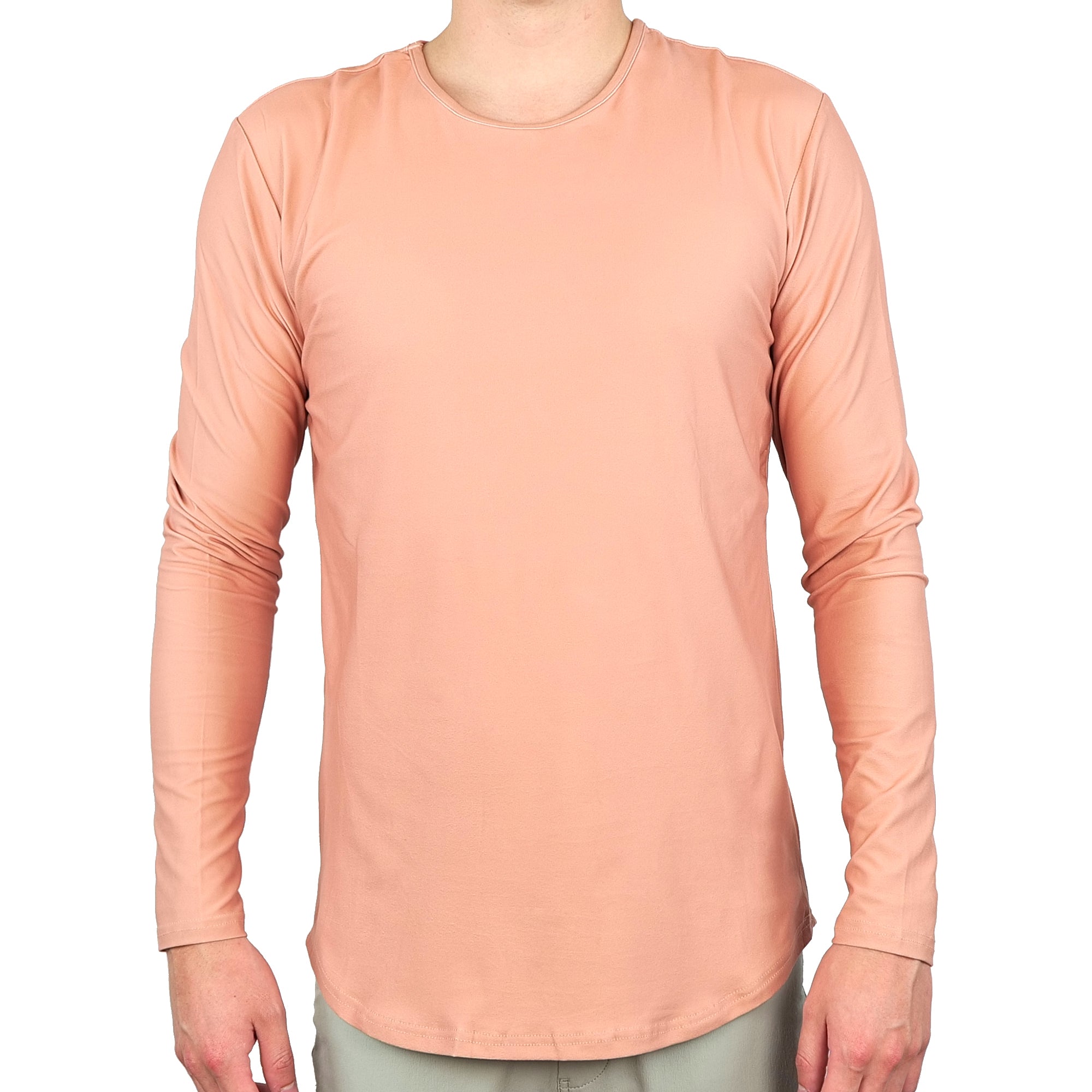 Premium Crew Curve Hem Long Sleeve