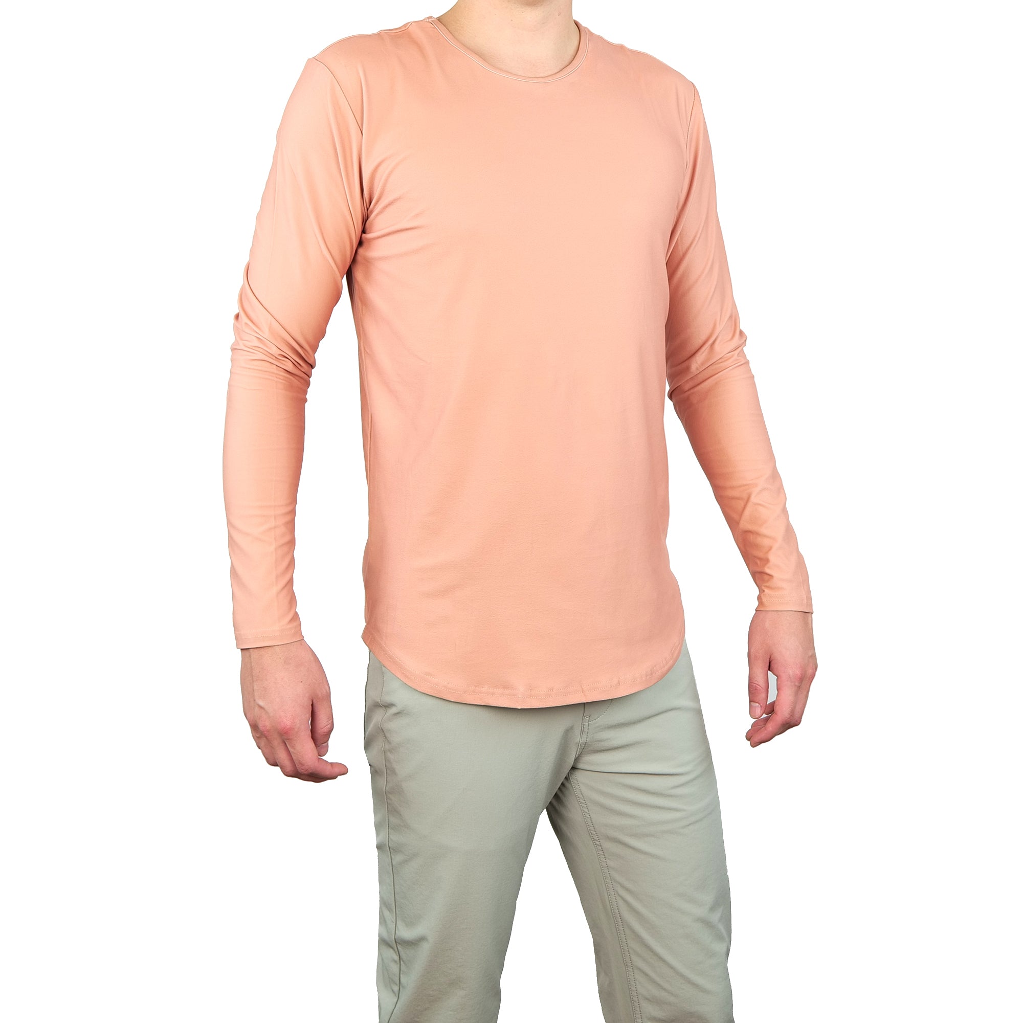 Premium Crew Curve Hem Long Sleeve