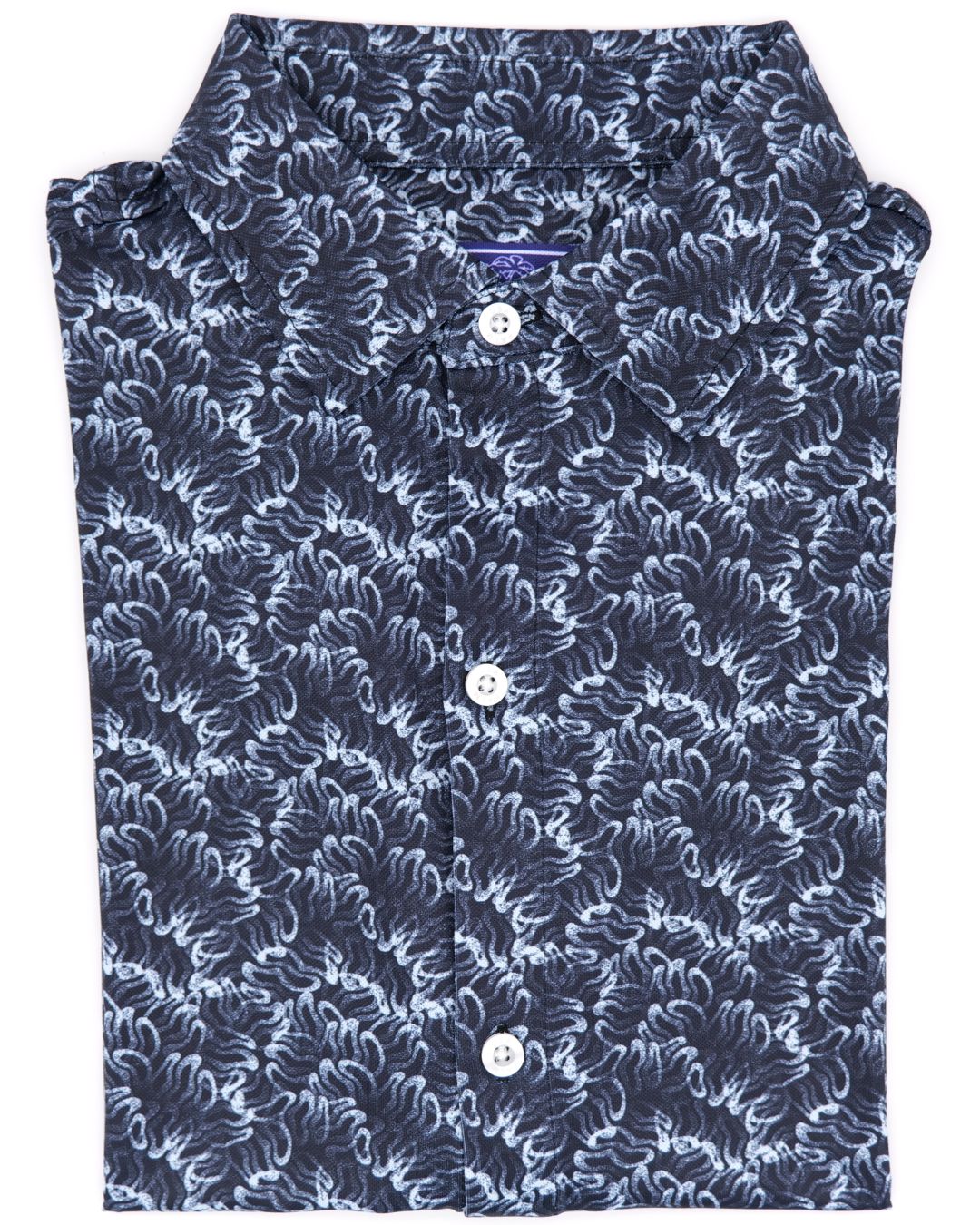 Pique Stretch Button Up Short Sleeves