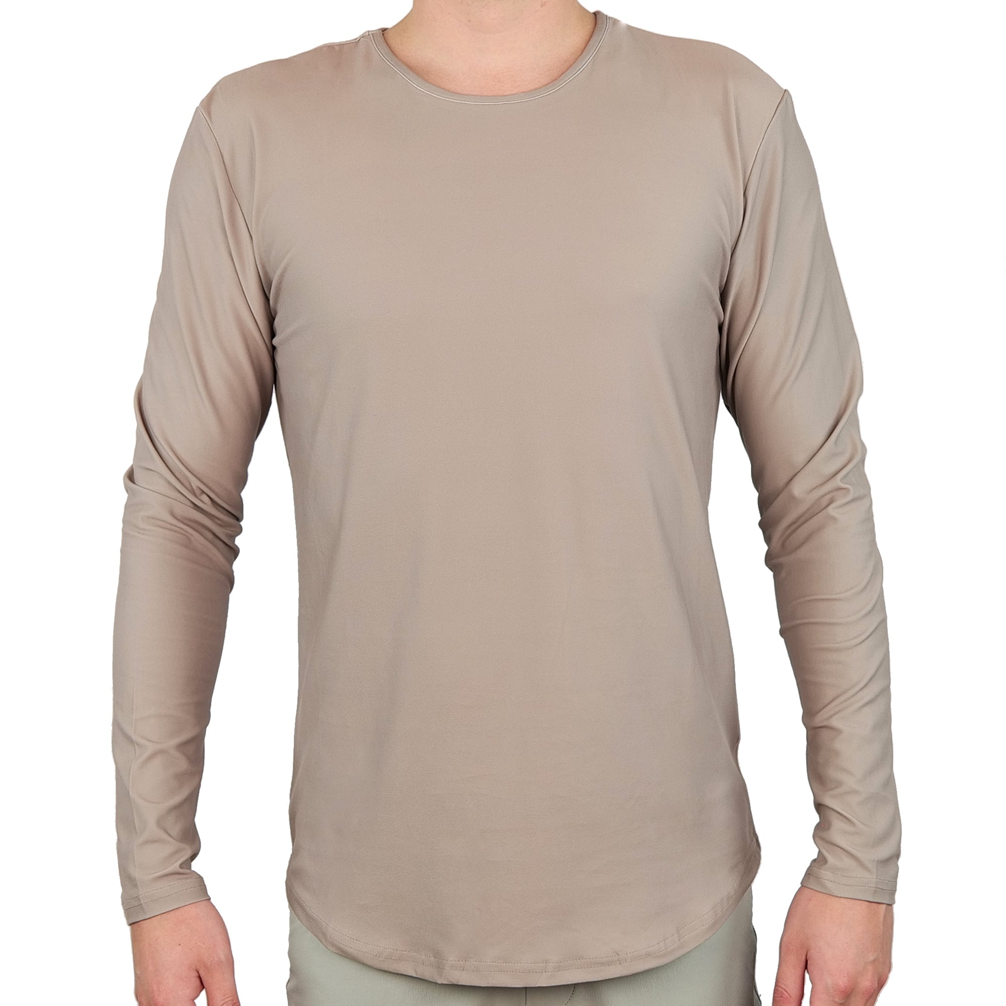 Premium Crew Curve Hem Long Sleeve