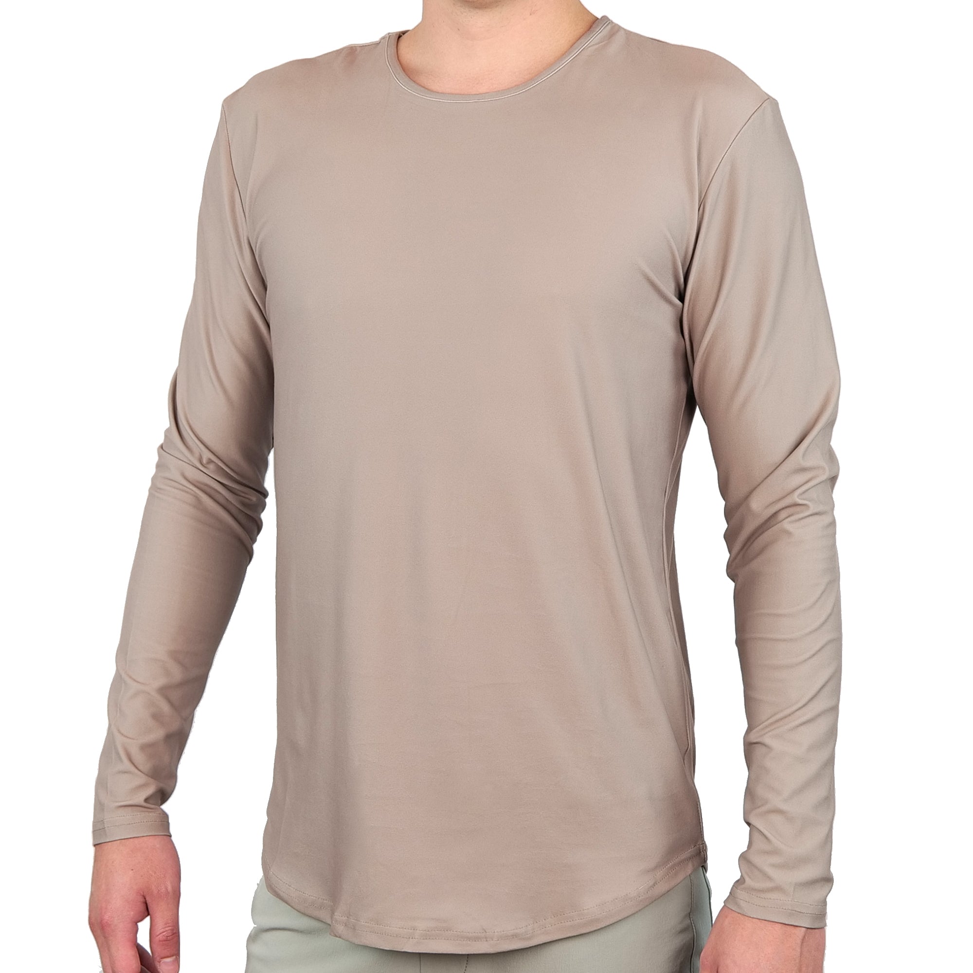 Premium Crew Curve Hem Long Sleeve