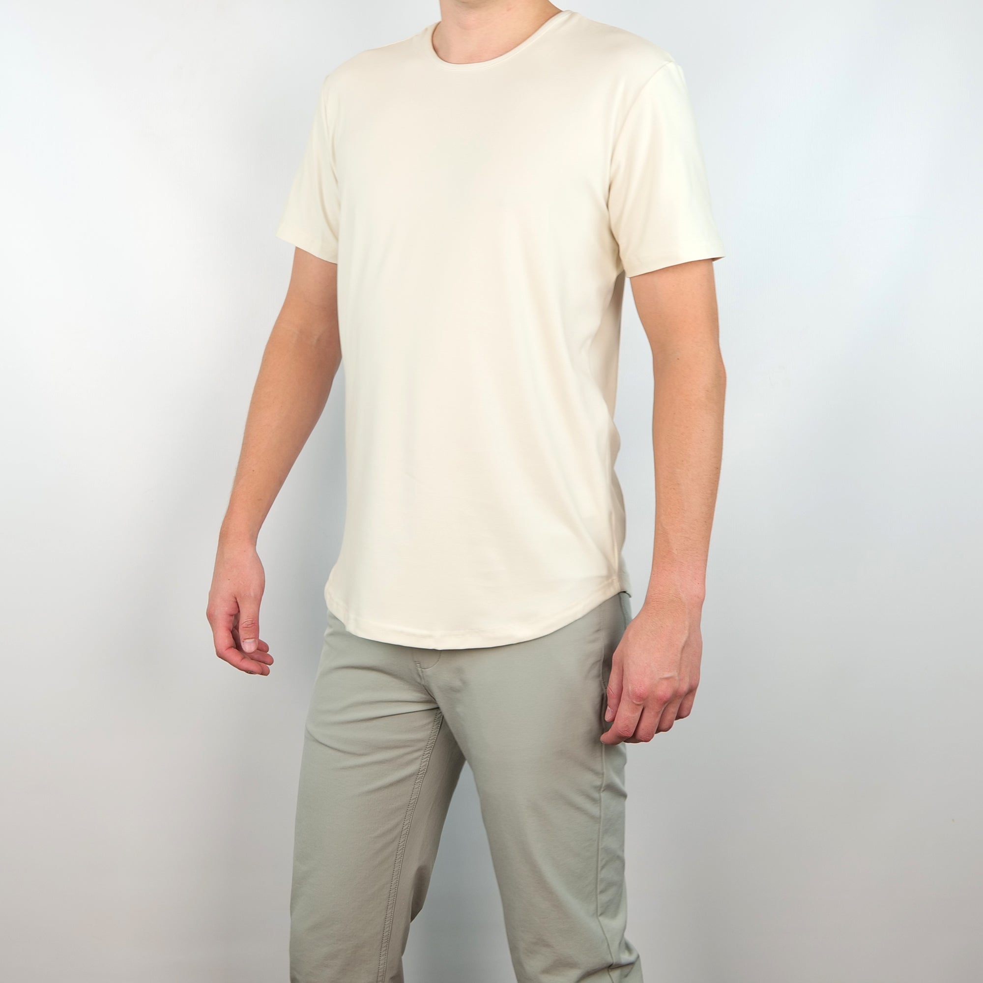 Premium Crew Curve Hem Short Sleeve