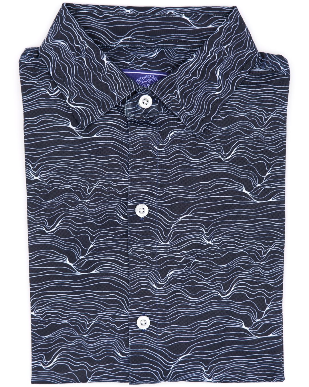 Pique Stretch Button Up Short Sleeves