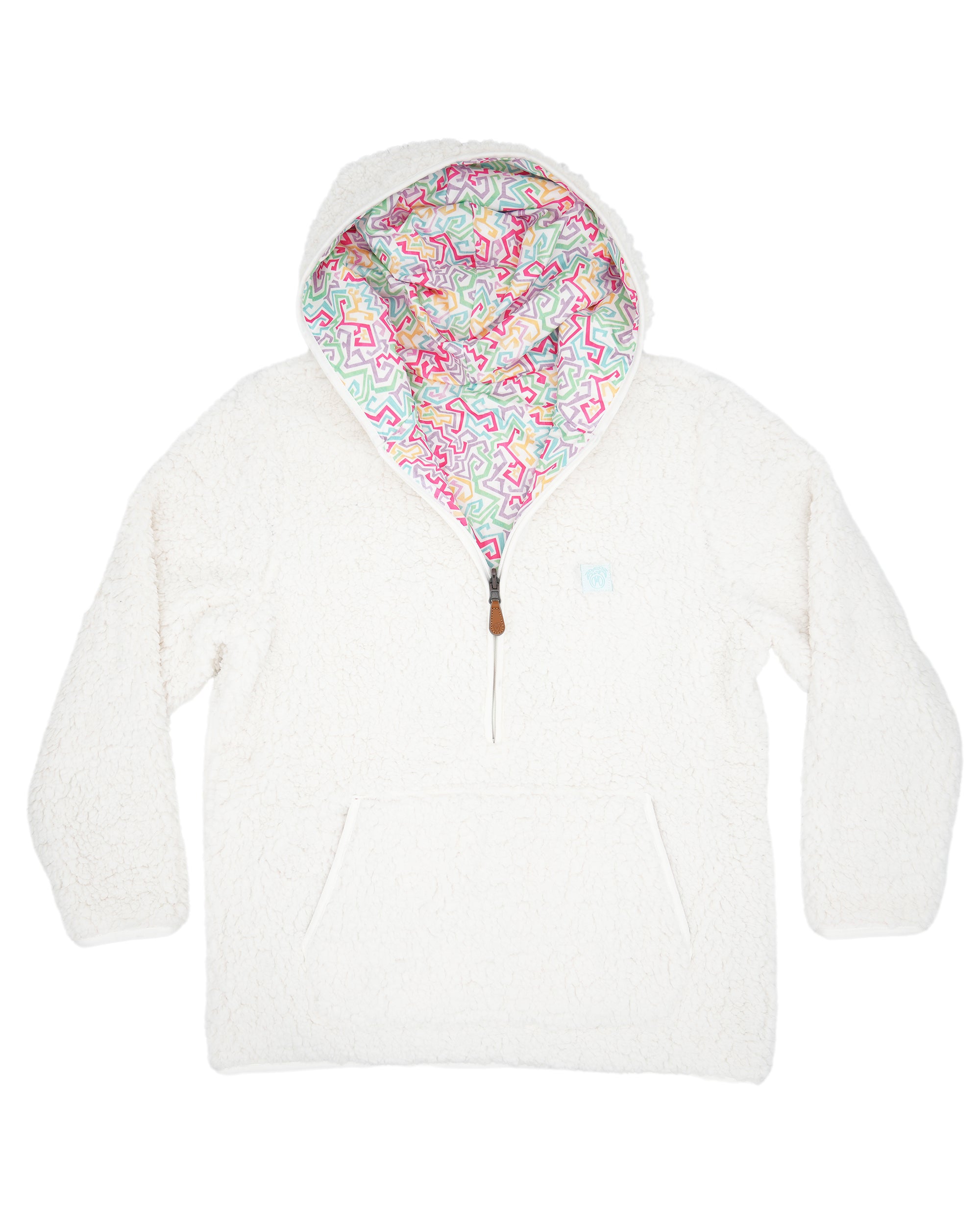 Reversible Sherpa 1/2 Zip Hoodie - Sale