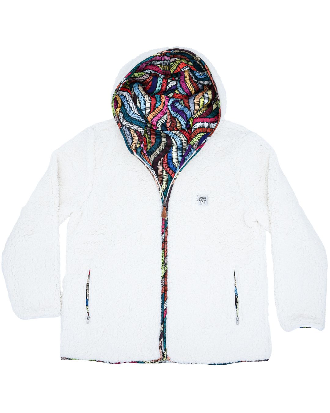 Reversible Sherpa Full Zip Hoodie