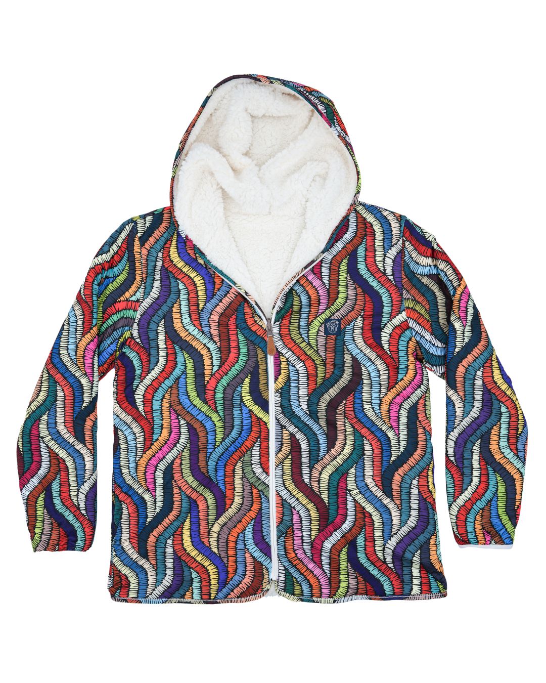 Reversible Sherpa Full Zip Hoodie