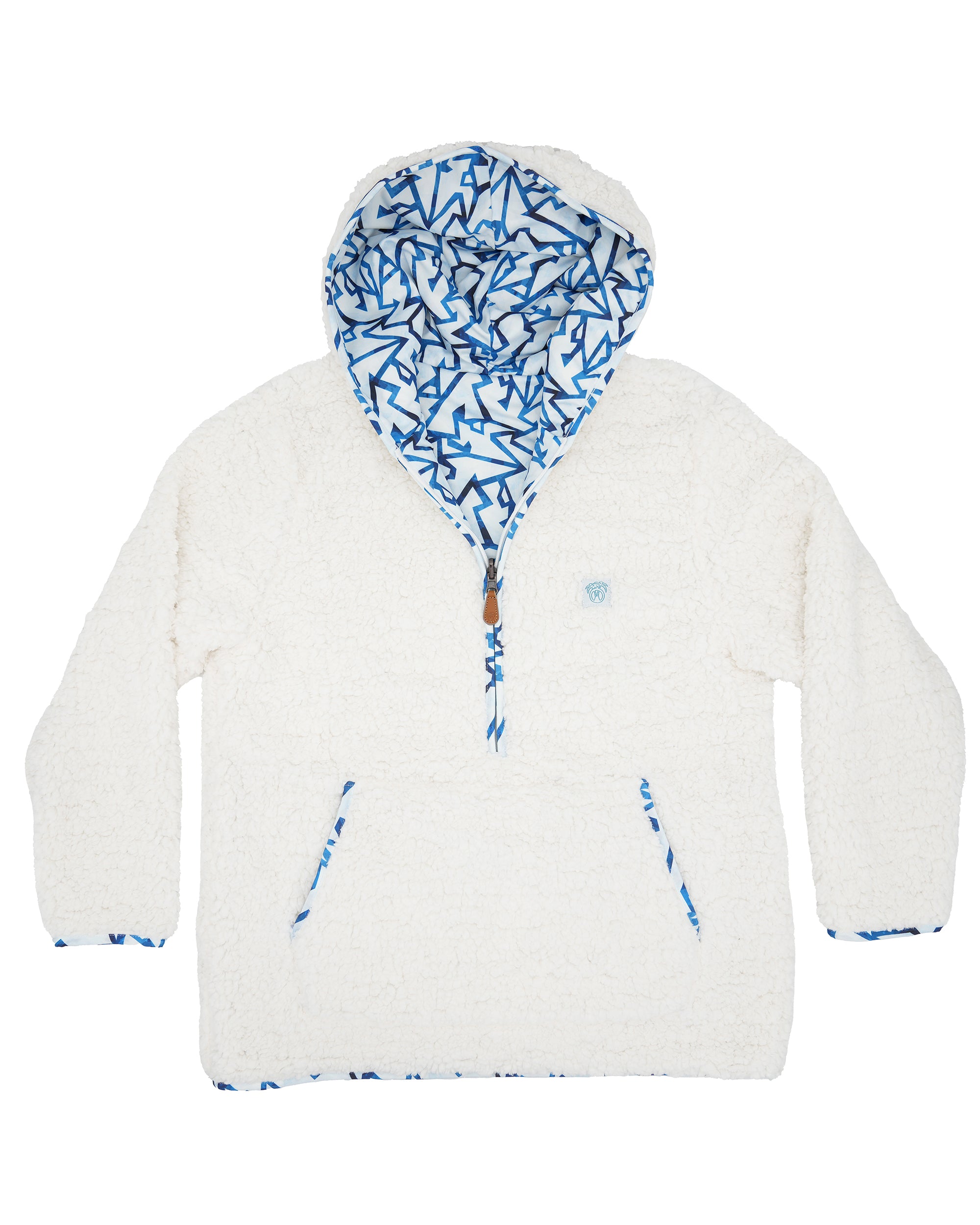 Reversible Sherpa 1/2 Zip Hoodie - Sale