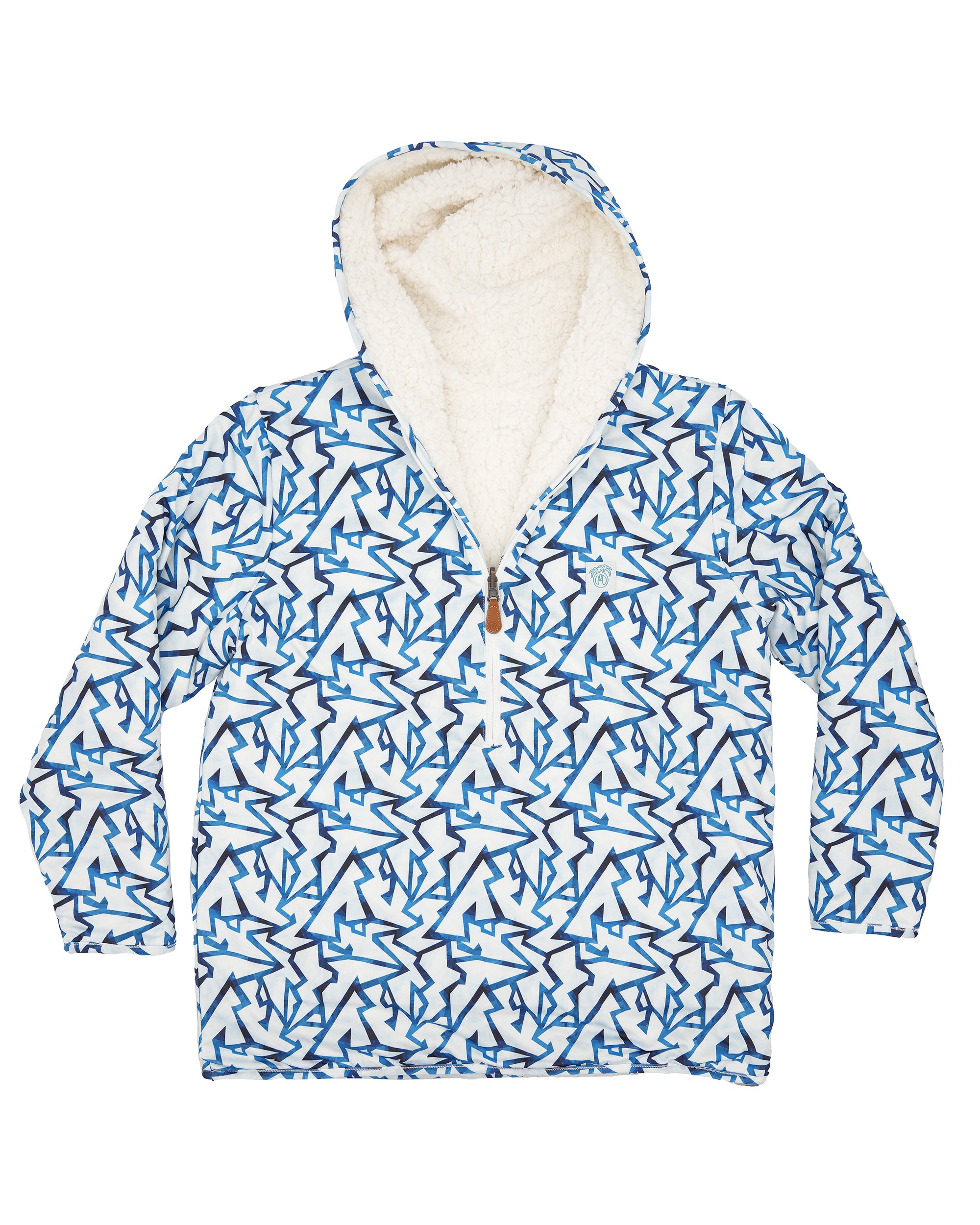 Reversible Sherpa 1/2 Zip Hoodie - Sale