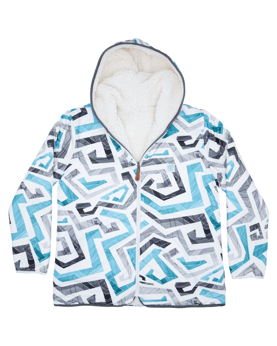 Reversible Sherpa Full Zip Hoodie