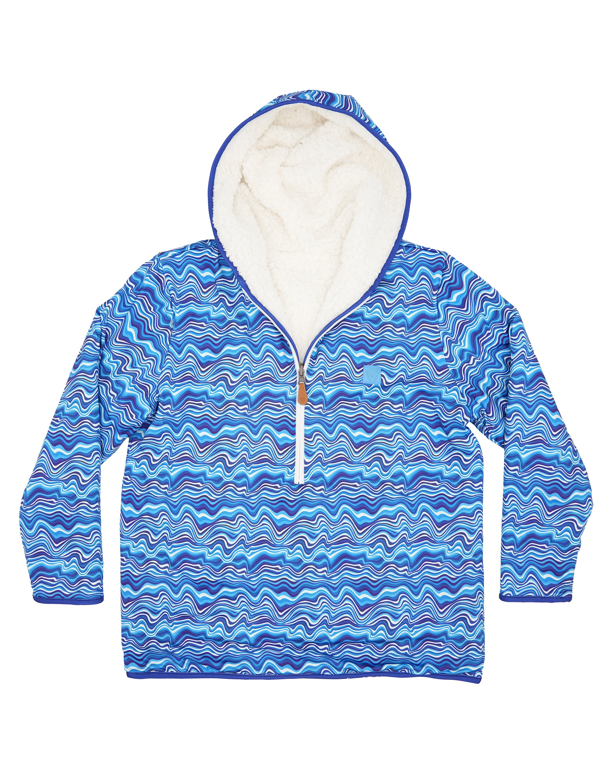 Reversible Sherpa 1/2 Zip Hoodie - Sale