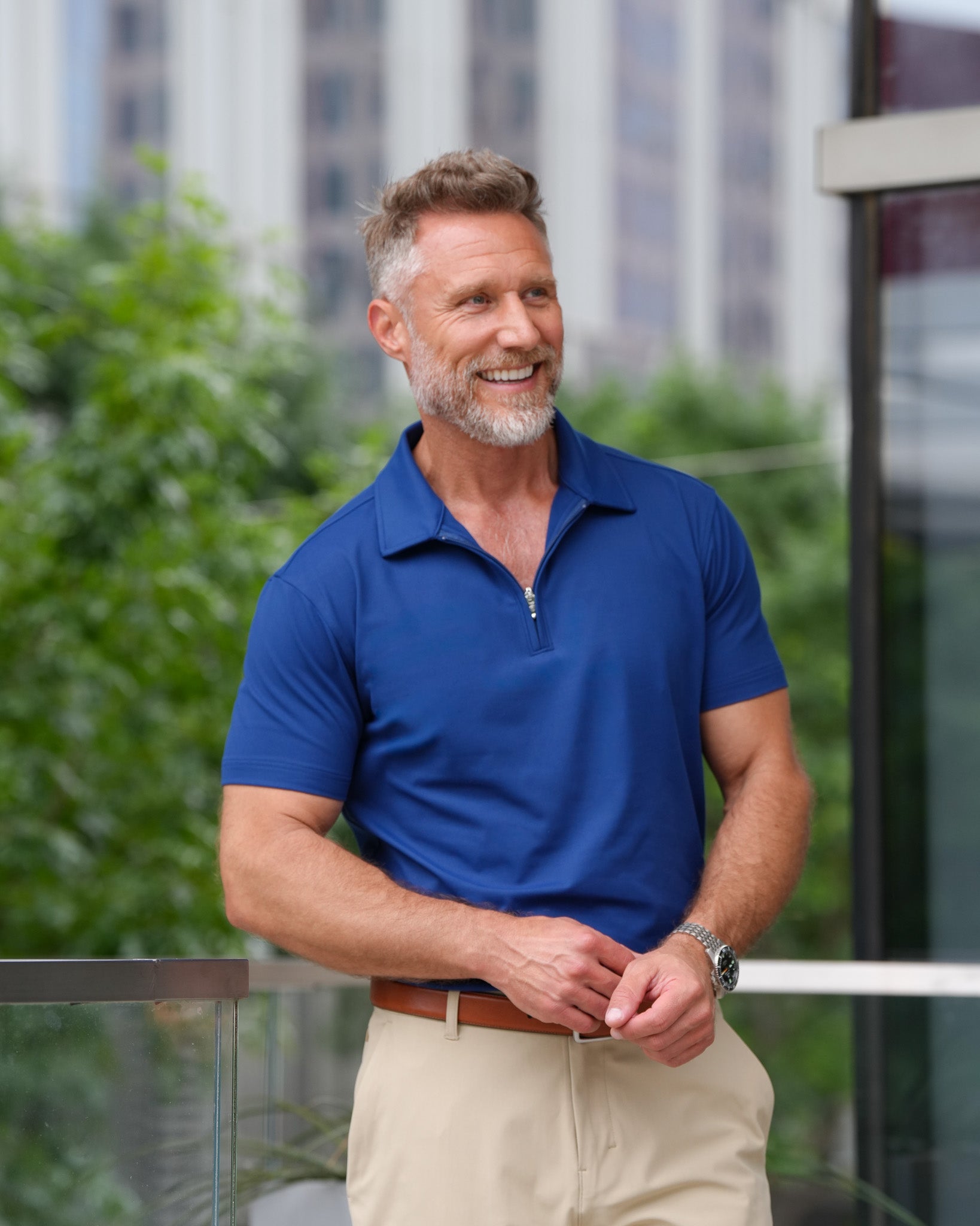 Luxe Zip Polo