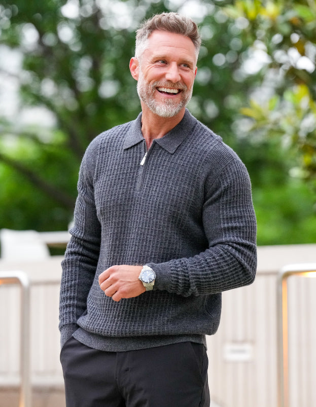 Belmont Wool Zip Polo