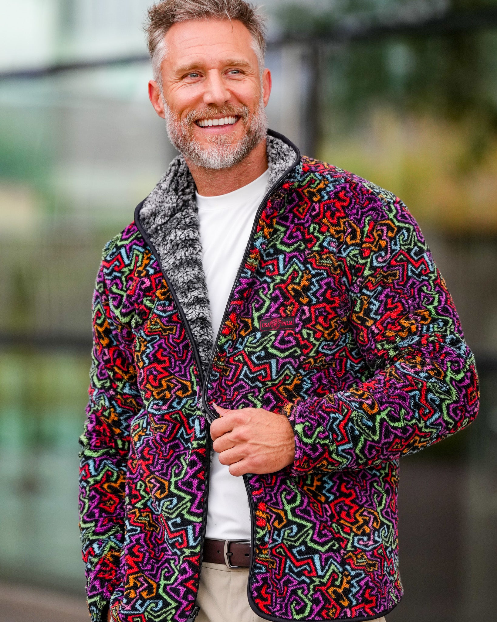 Reversible Double Sherpa Full Zip