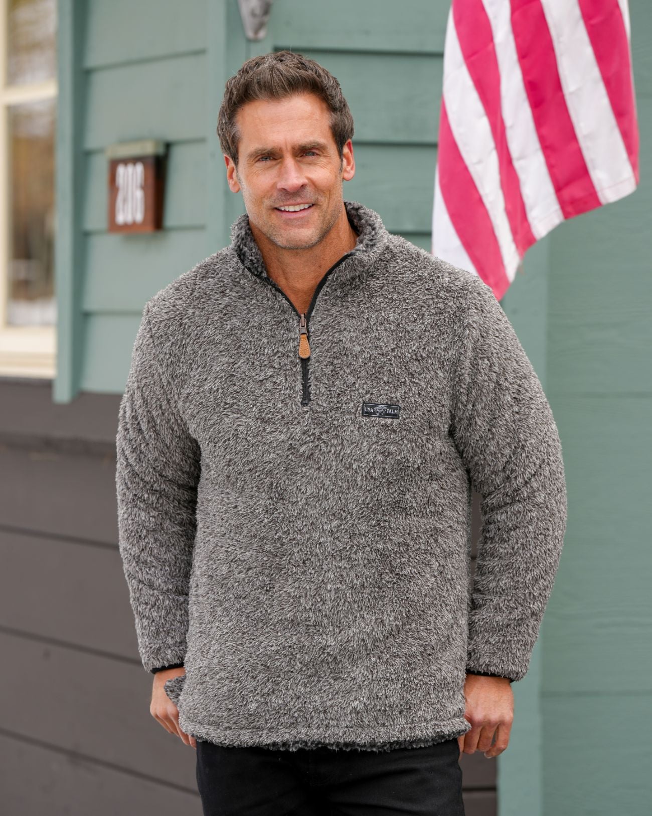 Reversible Double Sherpa 1/4 Zip