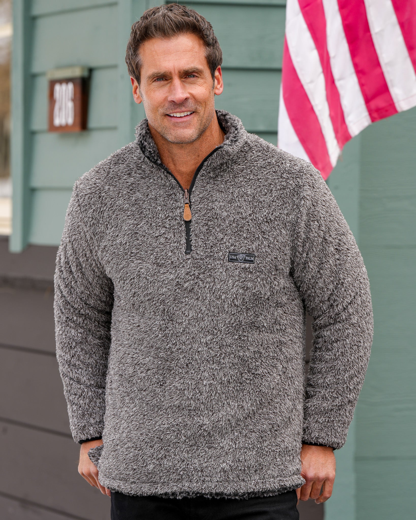Reversible Double Sherpa 1/4 Zip