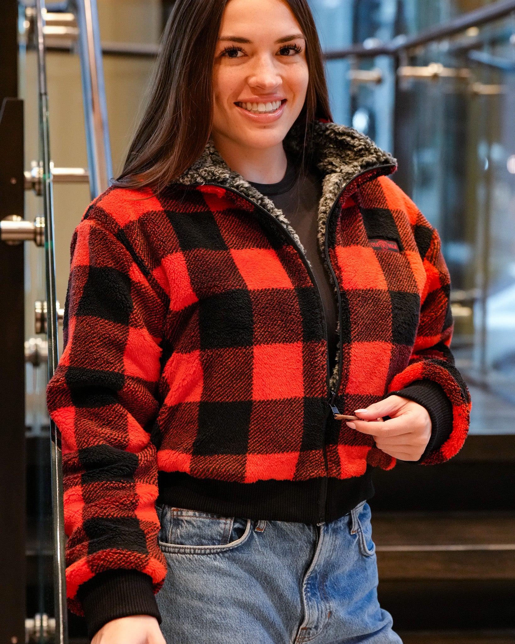ジャケット・アウター Reversible Plaid Wool TraditionalJacket Reversible Plaid Jacket in Blue Multi XS - XXL | DAILYLOOK