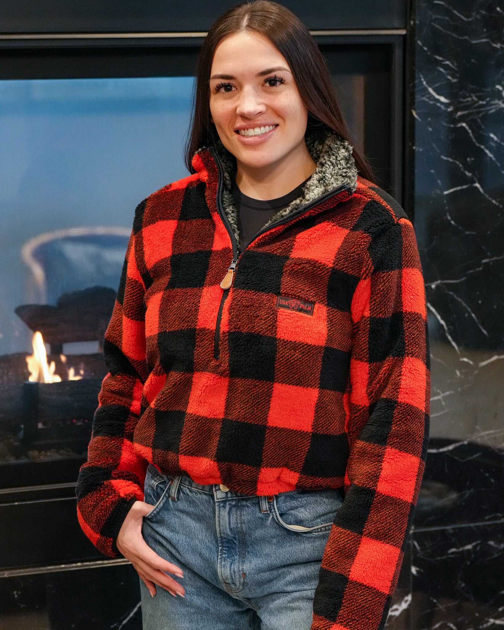 Reversible Womens 1/4 Zip