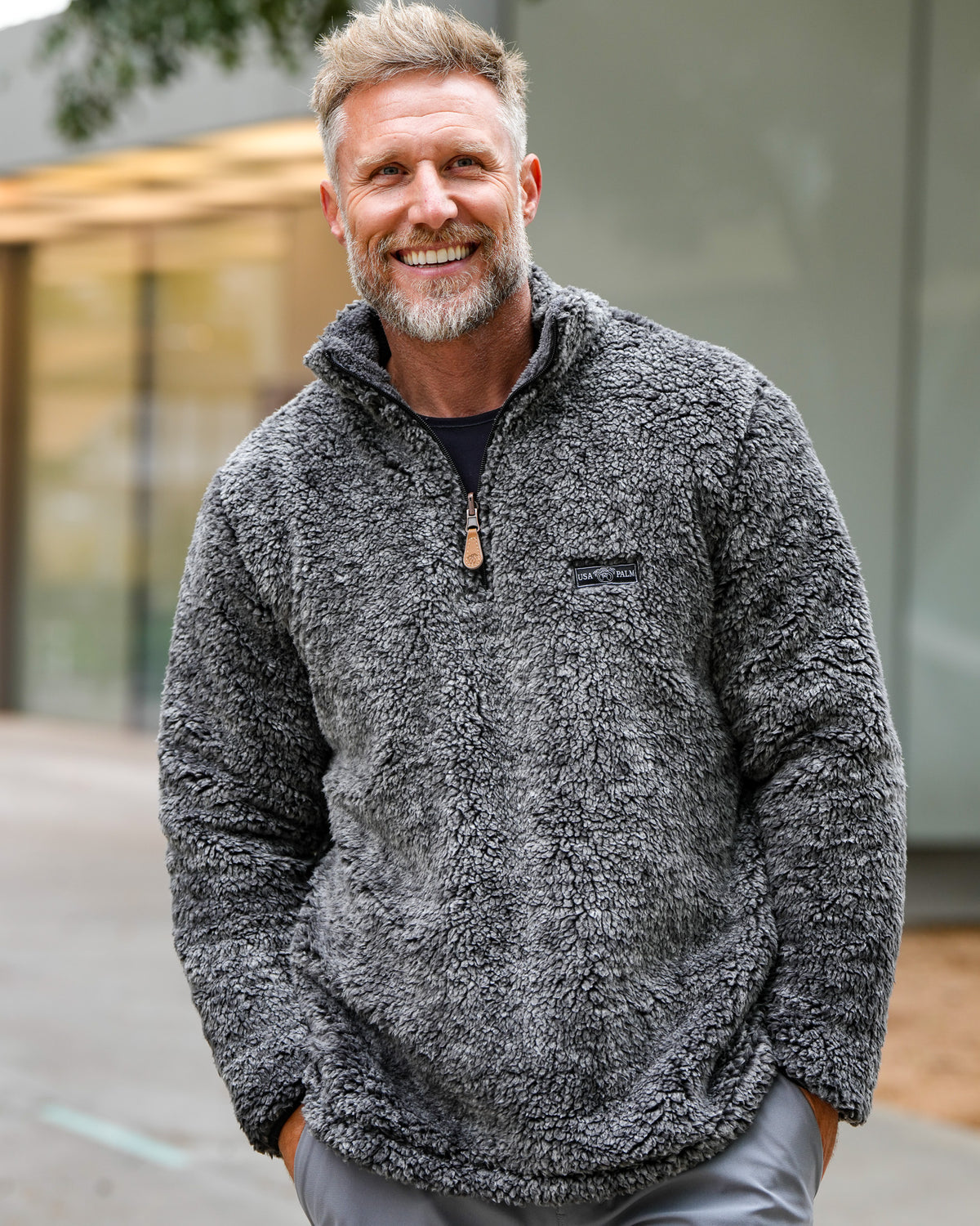 Reversible Double Sherpa 1/4 Zip