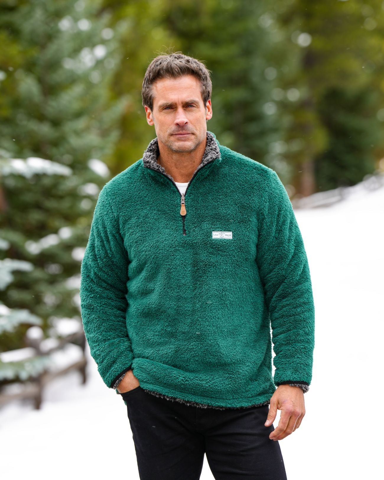 Reversible Double Sherpa 1/4 Zip