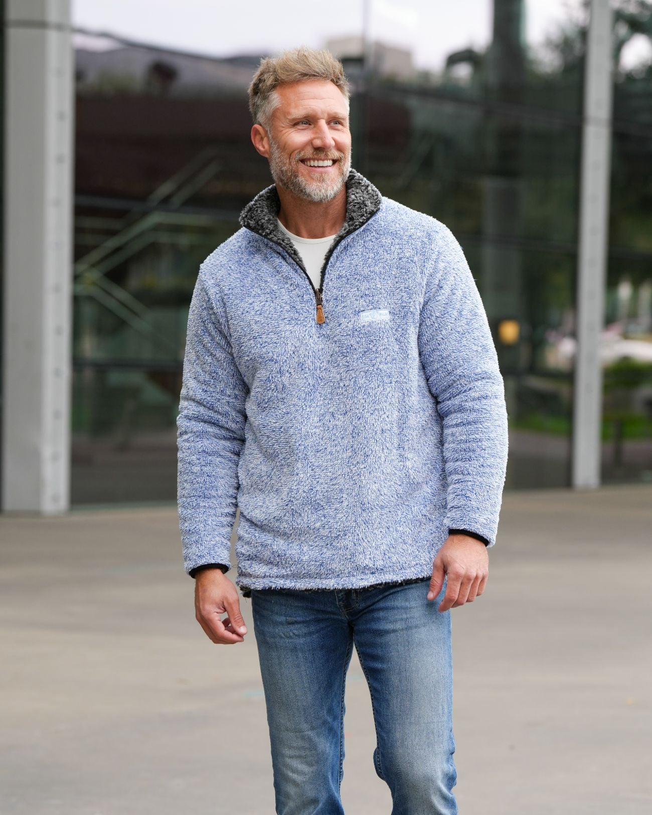 Reversible Double Sherpa 1/4 Zip