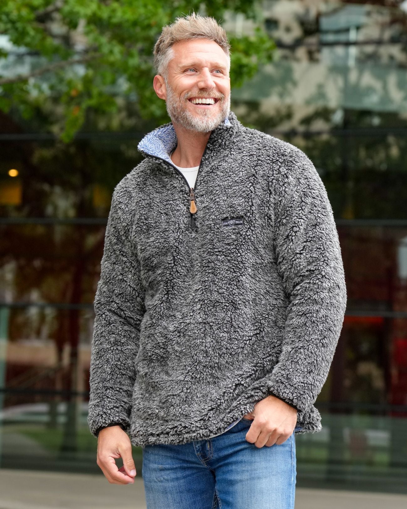 Reversible Double Sherpa 1/4 Zip