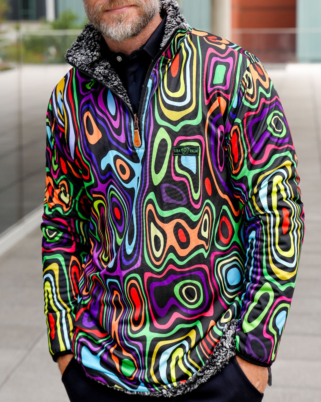 Reversible Sherpa 1/4 Zip - Sale