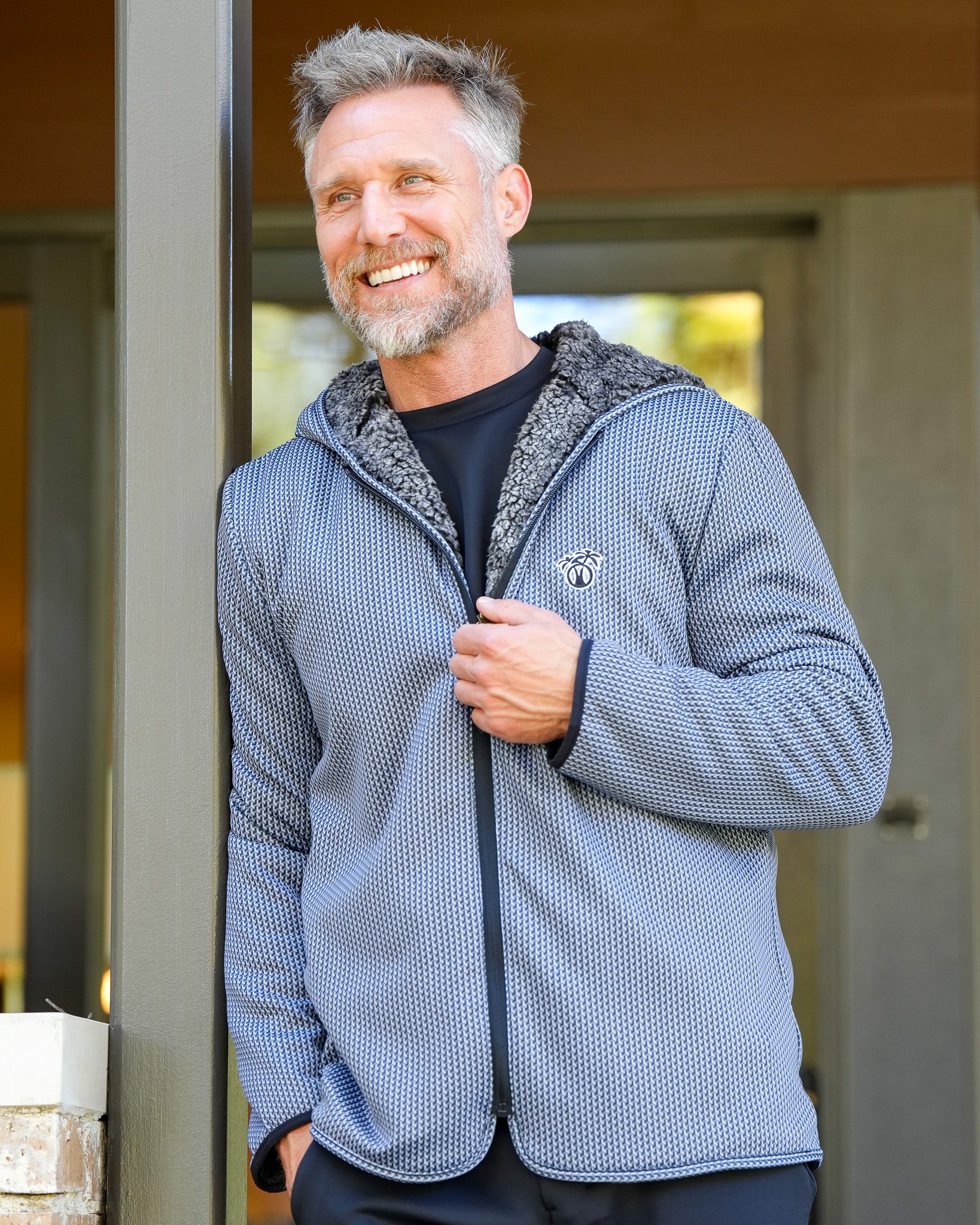 Reversible Sherpa Infinity Full Zip Hoodie