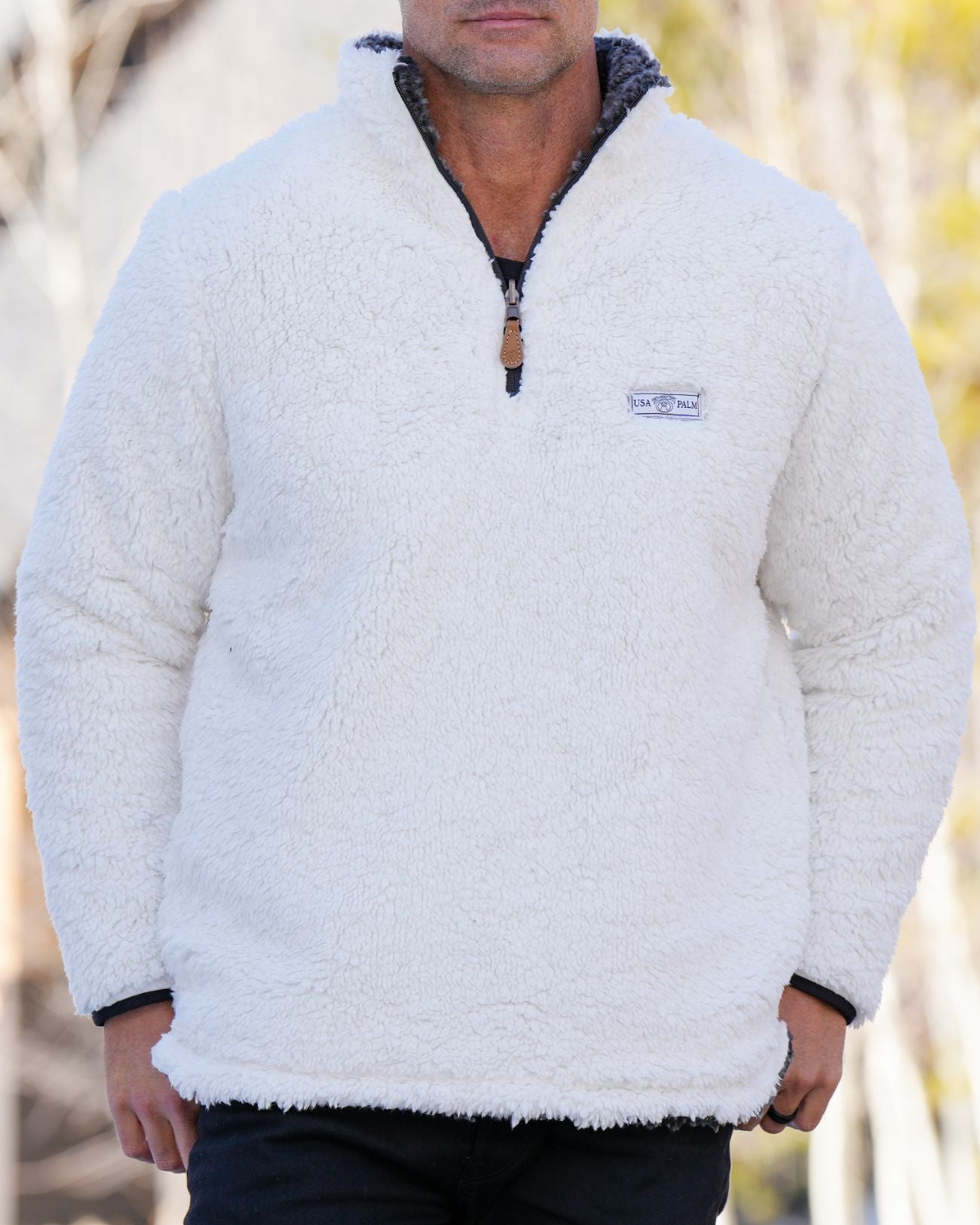 Reversible Double Sherpa 1/4 Zip