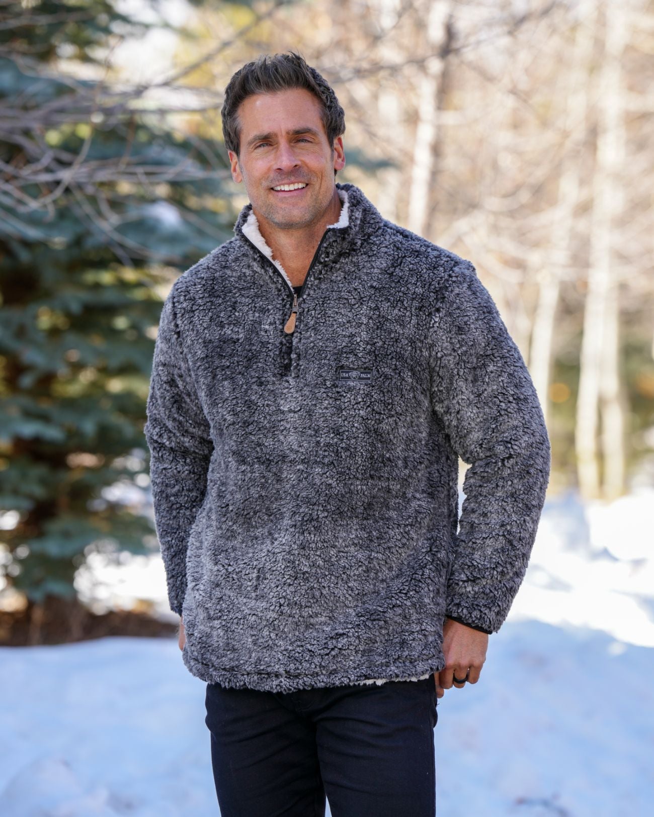 Reversible Double Sherpa 1/4 Zip