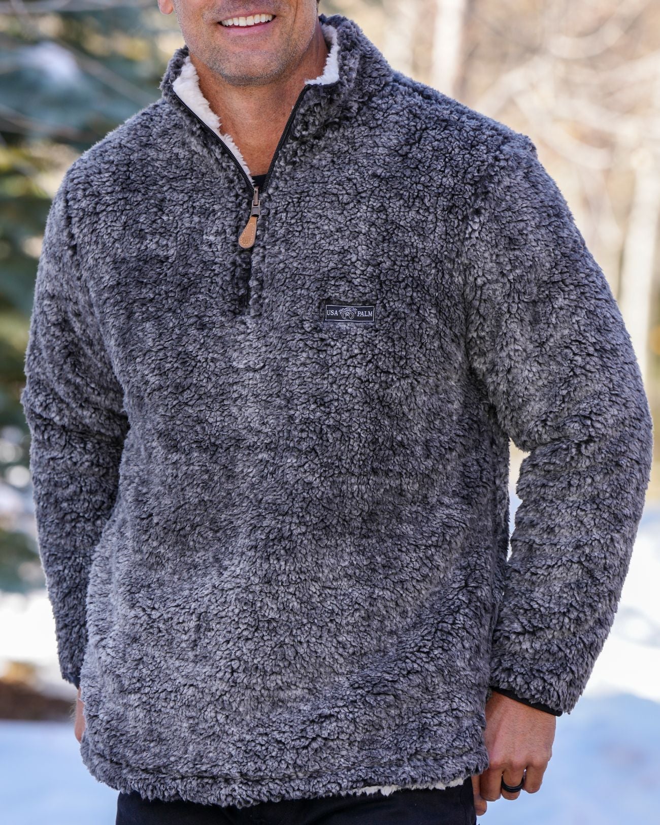 Reversible Double Sherpa 1/4 Zip